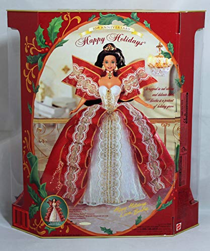Happy Holidays Barbie Doll - Special Edition 10th Aniversary Hallmark 5th in Series (1997)