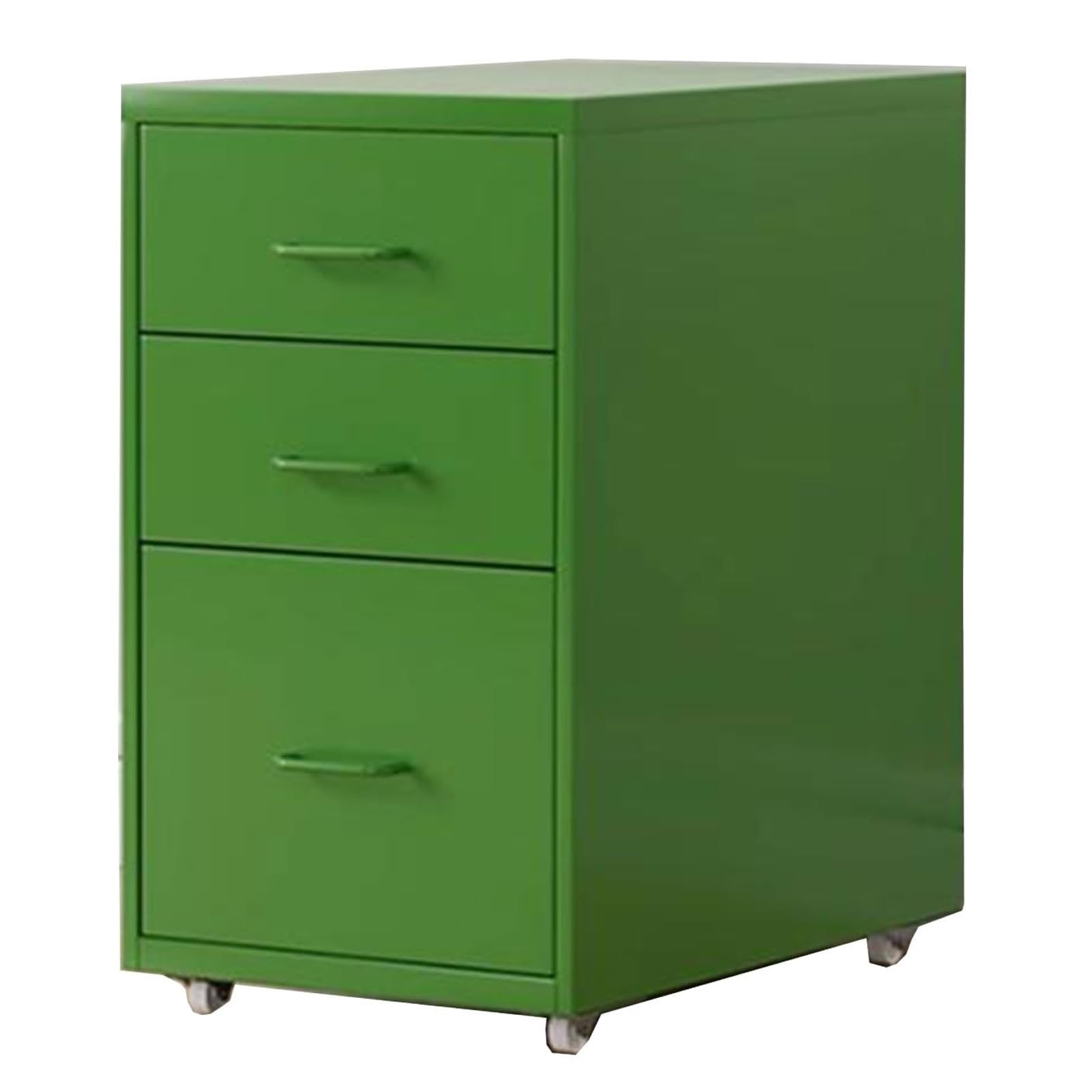 Elegante archivador móvil de hierro con 3 cajones, solución de almacenamiento para debajo del escritorio, para el sistema de archivo de oficina en casa para una fácil organización