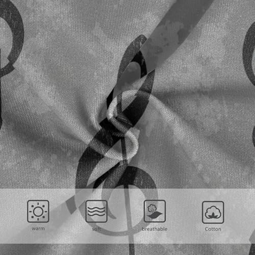 Black Treble Clefs Textured Gray Cute Panties Girl Toddlers Underwear Floral Cotton Animal Undies Kids Briefs 2t3