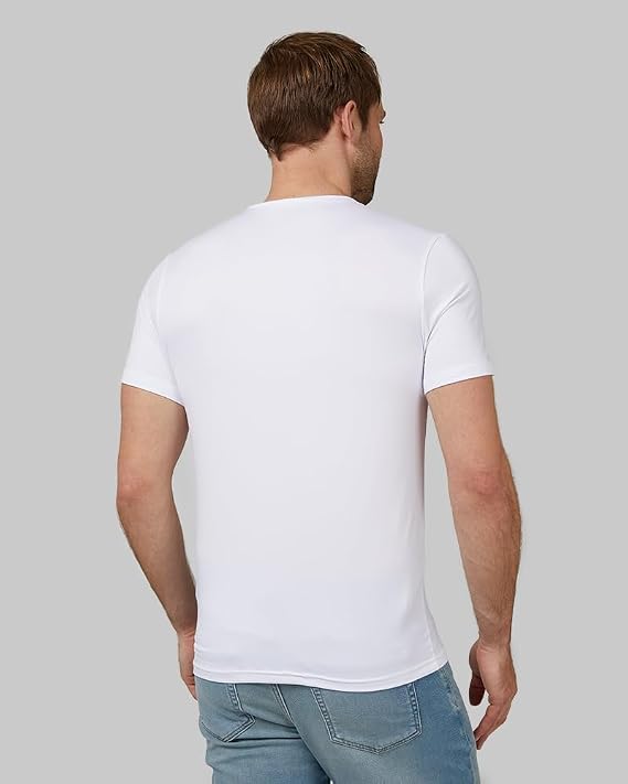 32 Degrees Men's Cool V-Neck T-Shirt, Anti-Odor, Quick Dry Active, 4-Way Stretch
