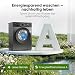 Bomann® Waschmaschine 8kg | 5 Jahre Motor-Garantie | Invertermotor-effizient, leise & langlebig | max. 1400 U/min | 15 Programme | Dampffunktion | LED-Display | Washing Machine | WA 7188 titan-schwarz