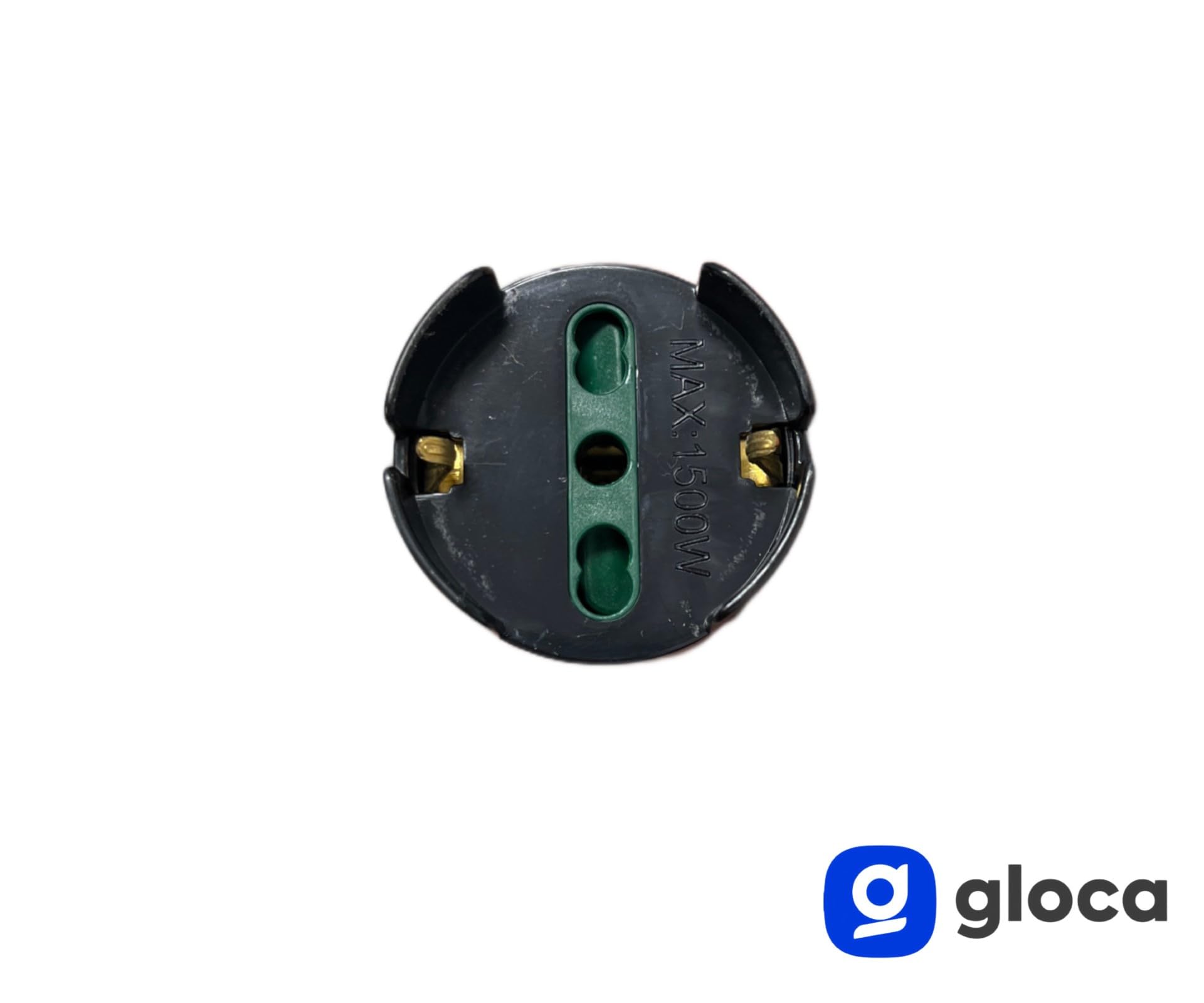 gloca Set 3 Adattatori Presa Schuko 10/16A Con Spina 16A Colore Nero Standard