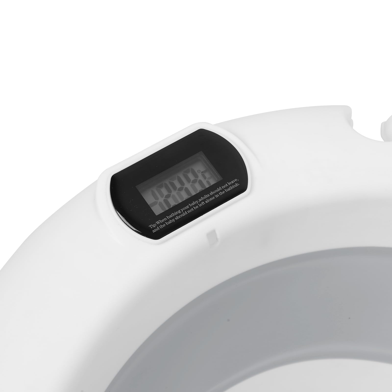 Bañera plegable para bebé, con soporte, termómetro y cojín de baño, bañera para bebé, apta para bebés de 0 a 36 meses (gris)