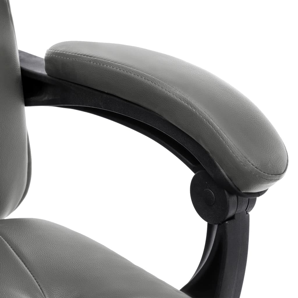 Silla de oficina ergonómica regulable en altura con respaldo alto y reposapiés, silla de oficina ajustable de 95 a 150 grados, equipada con ruedas de nailon para oficina