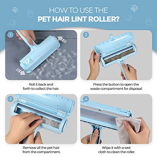 DELOMO Pet Hair Remover Roller – Reusable, No-Refill — view 7