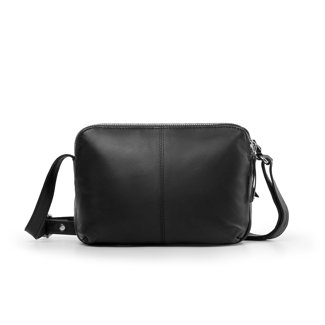 Laura Valle Bandolera Pequeña Mujer Modelo BENEIDA – Bolso Bandolera Mujer De Piel Auténtica Con Diseño Juvenil y Detalles Elegantes Ideal Como Bolso Hombro Para El Día A Día