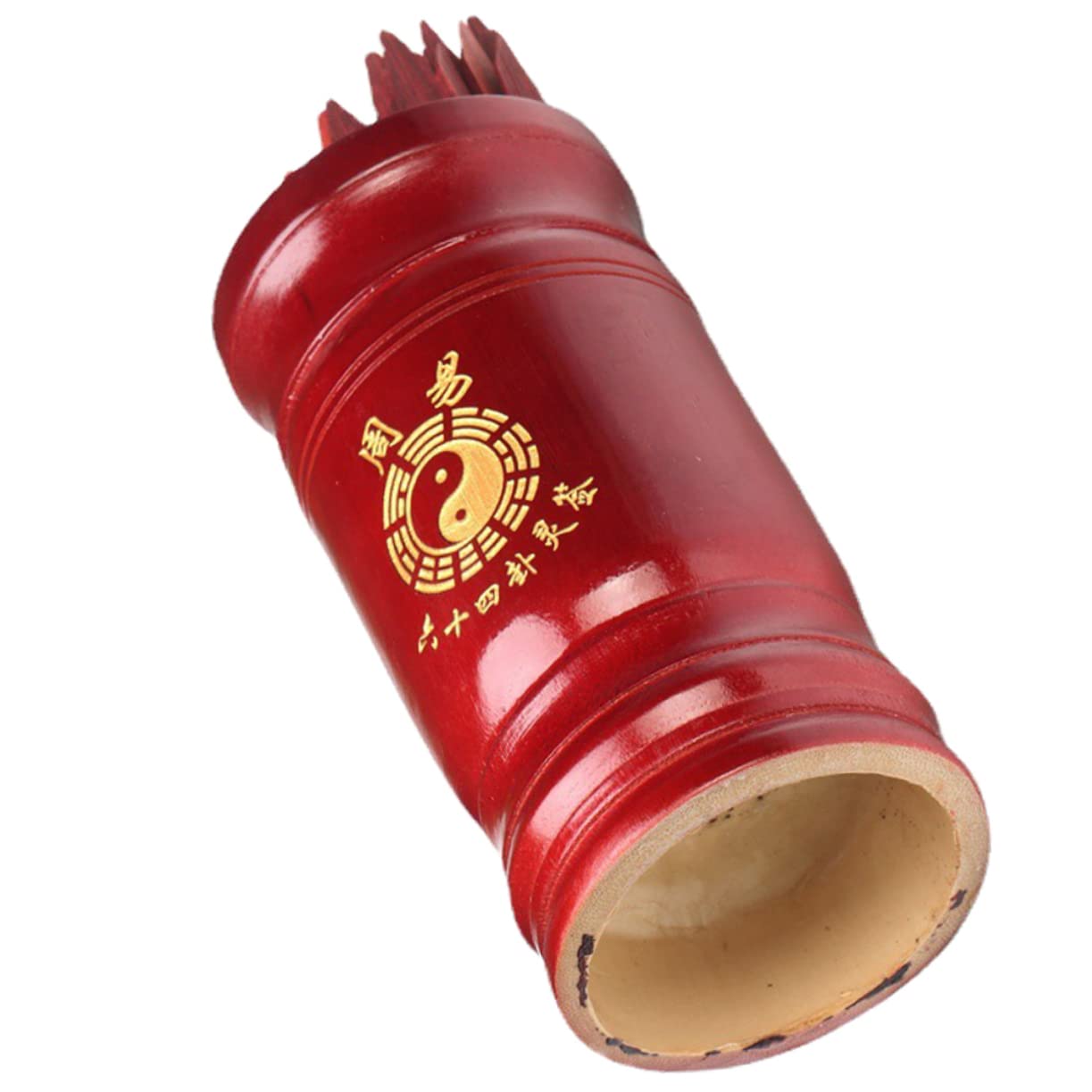 Totority Vintage Chinese Divination Sticks Set 64 Hexagram Signs Fortune Stick Divination Game Home Office School Temple Toy