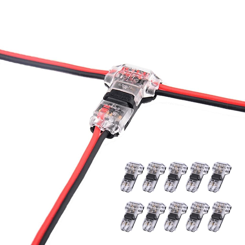Serplex® 10pcs Wire Connectors Low Voltage 3 Way Wire Connector, T Type