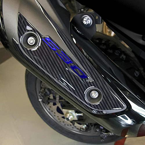 labelbike - 3D Exhaust Muffler Protection Sticker Compatible with Yamaha TMAX 530 2017-2019