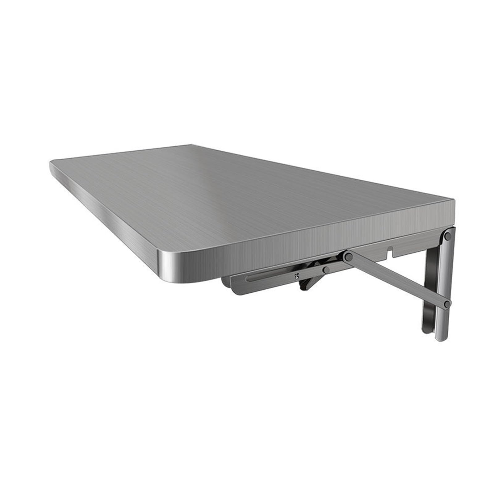 Table Pliante Murale en Acier Inoxydable,Table Murale Pliable, Table à Manger, Facile À Poser for Cuisine, Chambre, Salon, Bureau(100x40cm/39.3x15.7in)