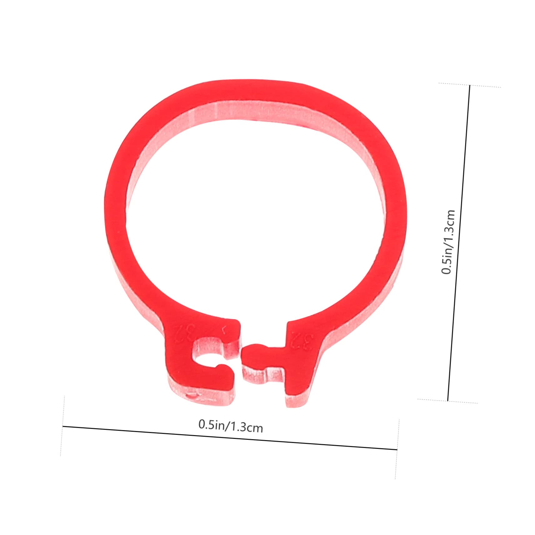 Hemoton Pigeon Identification Ring Set 100 Pcs Foot Ring Tags for Pigeon Management