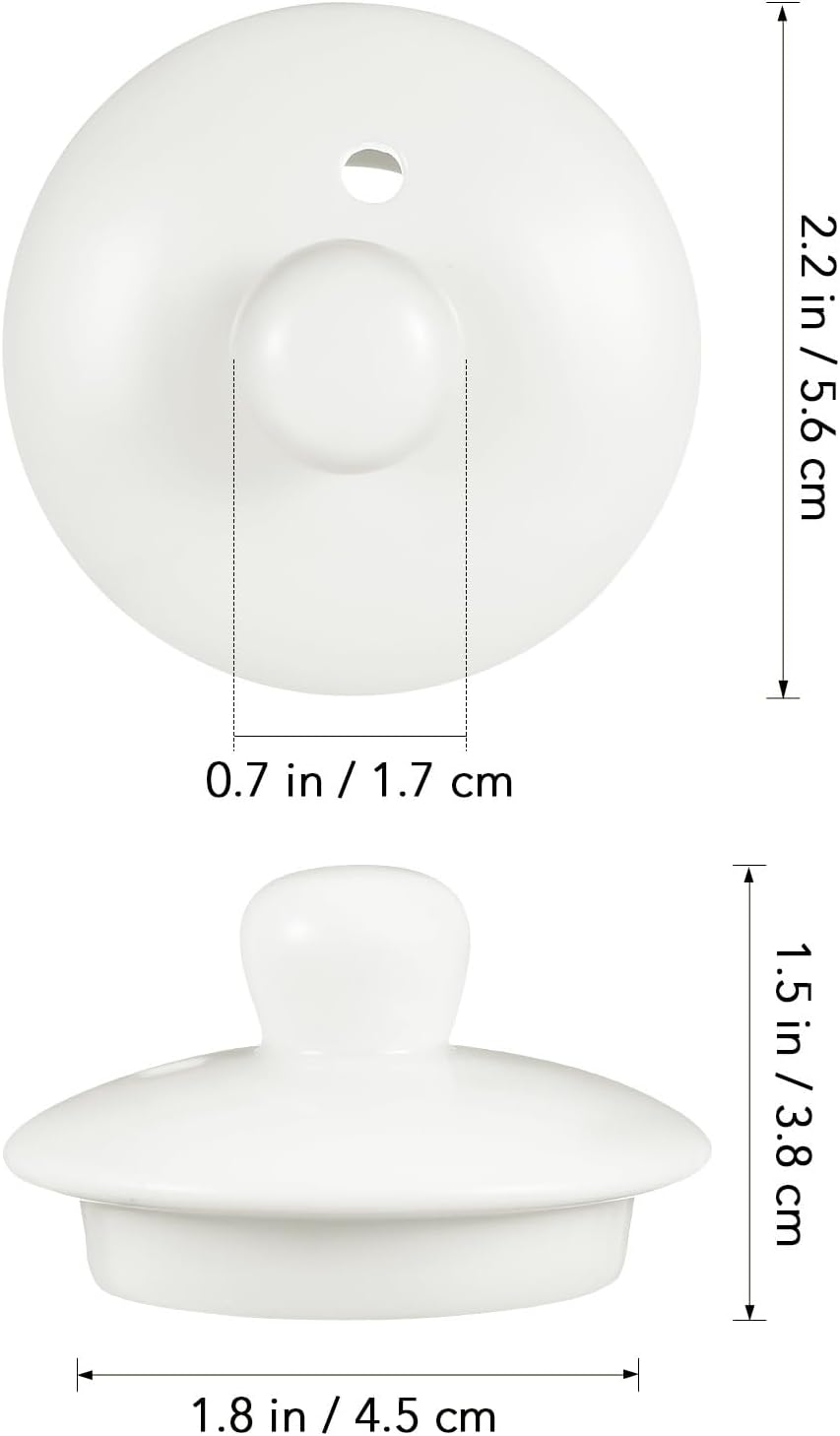 Tea Pot Lid Replacement Ceramic Teapot Lid Ceramic Cover for Small Tea Pots Replacement Kettle Accessories for Home Parties Camping Easy to Use and Wash