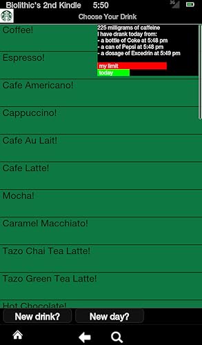 Caffeine Monitor for Adults