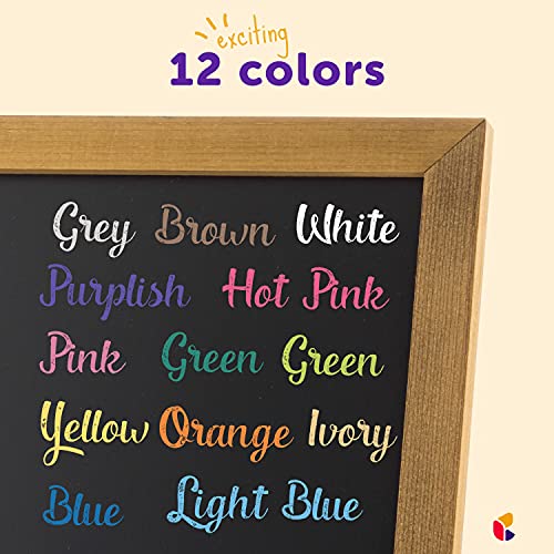 Kedudes Chalk For Kids - 24 Pack Non-Toxic Colored Chalkboard Chalk - 12 Pack Of Dustless White Chalk - 12 Pack Of Assorted Colored Chalks - Premium Kids Chalk - (2 Boxes, White And Multicolor) #TOP2