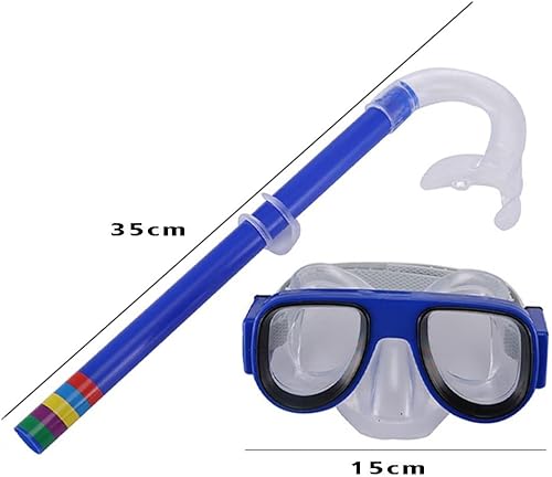 Miniatura 6 de Andy's Orchids Juego de esnórquel para niños, máscara de buceo para niños, equipo de esnórquel práctico, natación, tubo seco, sin niebla, equipo