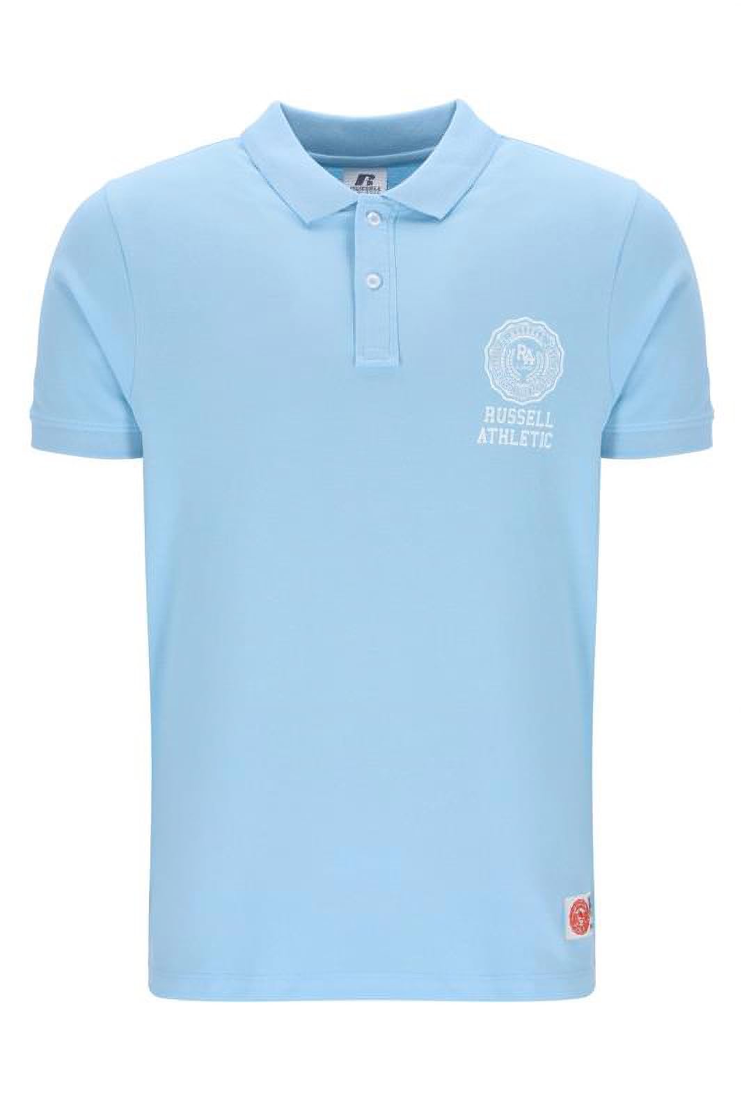 Russell Athletic Avery Classic Polo - Men's Stylish and Comfortable Polo Shirt, Clear Sky, S