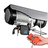  WUK Mini andamio de elevación eléctrica de Metal, grúa de elevación eléctrica de Control Remoto de 250/800 kg, grúa de cabrestante, andamio, Cuerda de Alambre, Taller de automóviles