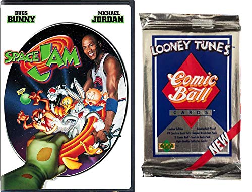Out-of-this-World Basketball Space Jam Movie DVD & Trading Cards Looney Tunes Comic Ball Baseball Character Pack