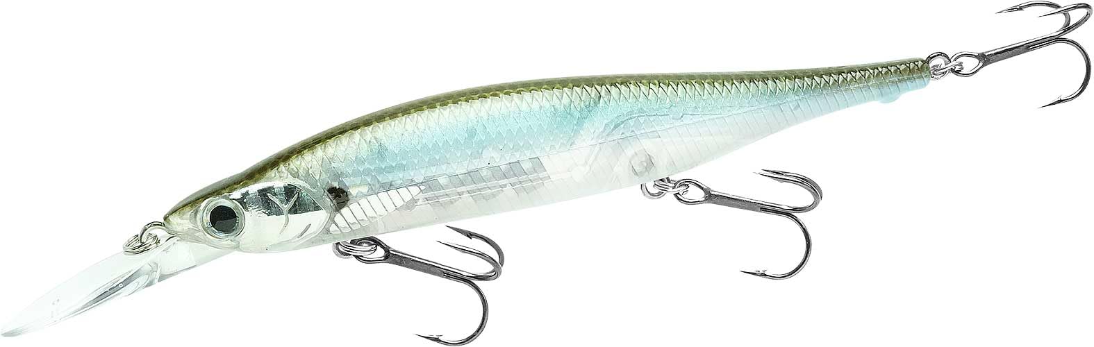 LUCKY CRAFT Lightning Pointer 100DD MG-S Fishing Lures, 4” Suspending Jerkbait Bass Lure, 15ft Depth Hard Bait, Freshwater Trout Lures, Premium Fishing Gear and Freshwater Tackle Box Equipment