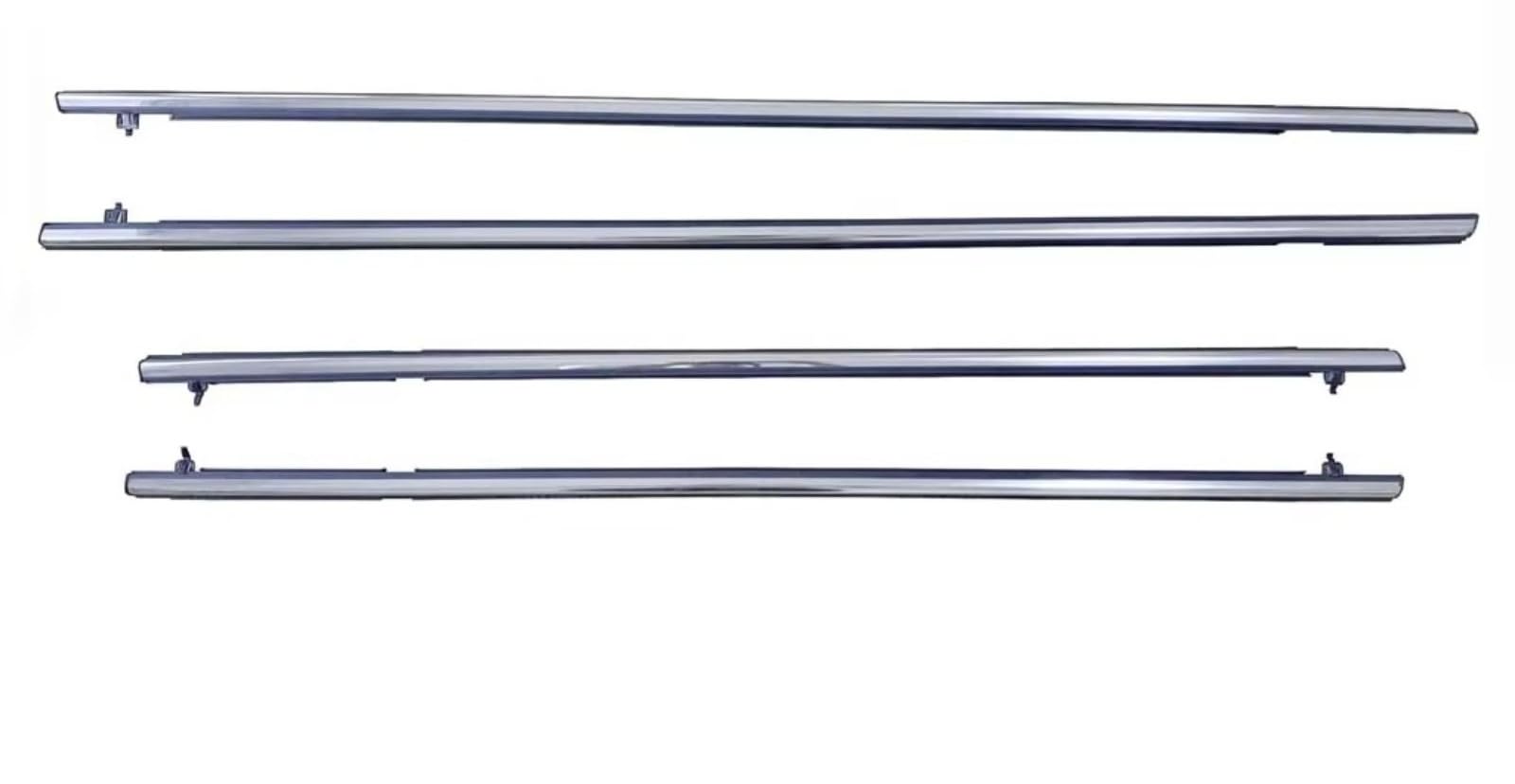 Iukmrt Chrome For Civic 2006 2007 2008 2009 2010 2011 4 X Outside Window Weatherstrip Seal Belt Weather Strip Moulding Car Door Seal Protector(Chrome)