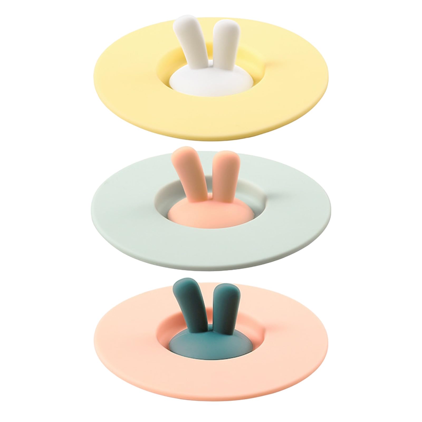 Rabbits Ears Silicone Seal Cover for Beverage Container and Travel Mugs Hygienic Dustproof Cup Lid Dustproof Drink Cover