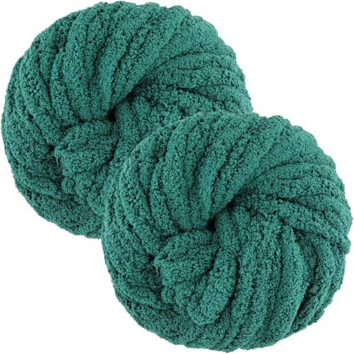 Bafeil Chunky Yarn - Lana spessa per lavorare a maglia a mano, 500 g, morbida lana di ciniglia per uncinetto, XXL a maglia grossa, morbido filato di lana per coperte, cuscini, sciarpa per braccia