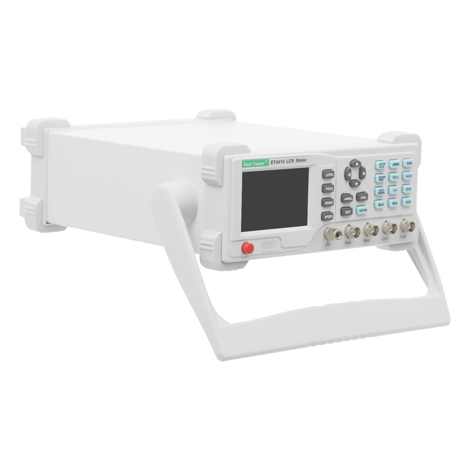 0,1% Genauigkeit Hochpräzises LCR-Messgerät Tisch mit 2 Prüfklemmen und LCD-Display, Multifunktionale Digitalmessgerät für Elektronische Bauteile (Induktivität, Kapazität, Widerstand)