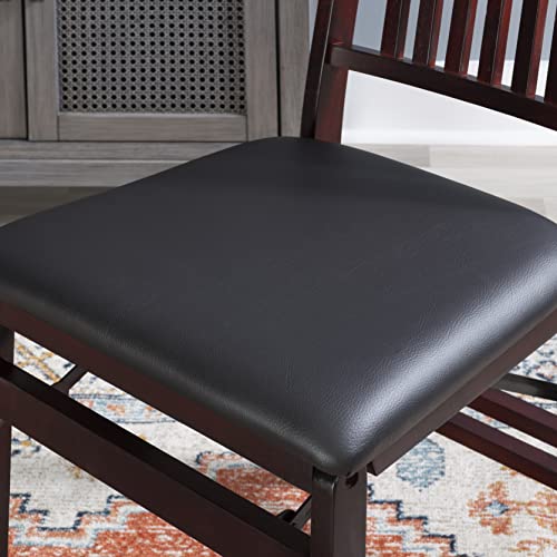 Linon Darwin Mission Back Folding Chair In A Set Of Two, Espresso #TOP7