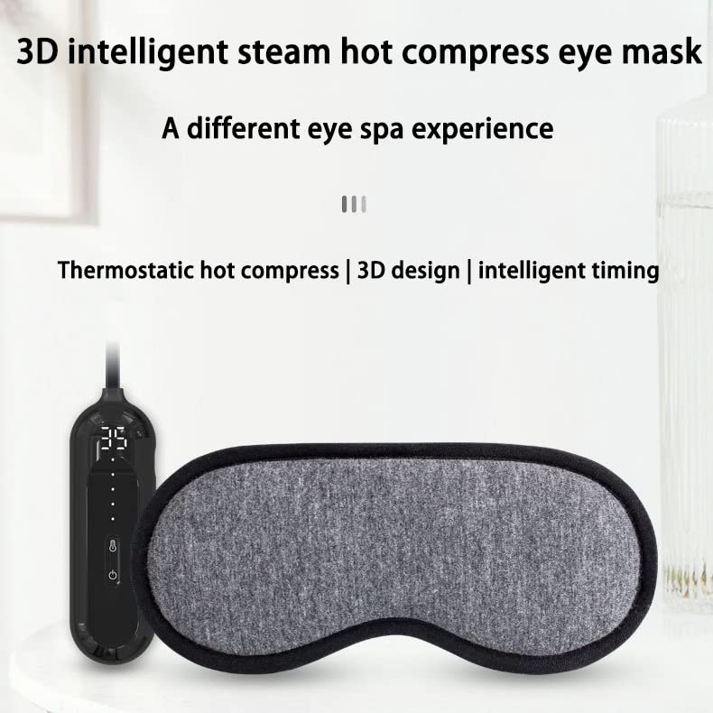 Maschera riscaldata per occhi secchi, alimentata tramite USB, impacco