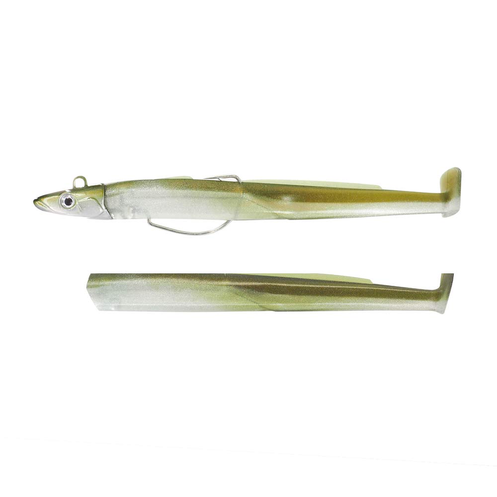 Leurre FIIISH Black Eel Shore No.5 - 20 Cm / 50 G - Couleur Kaki - Pour Pêche Du Bord (leurres Souples)