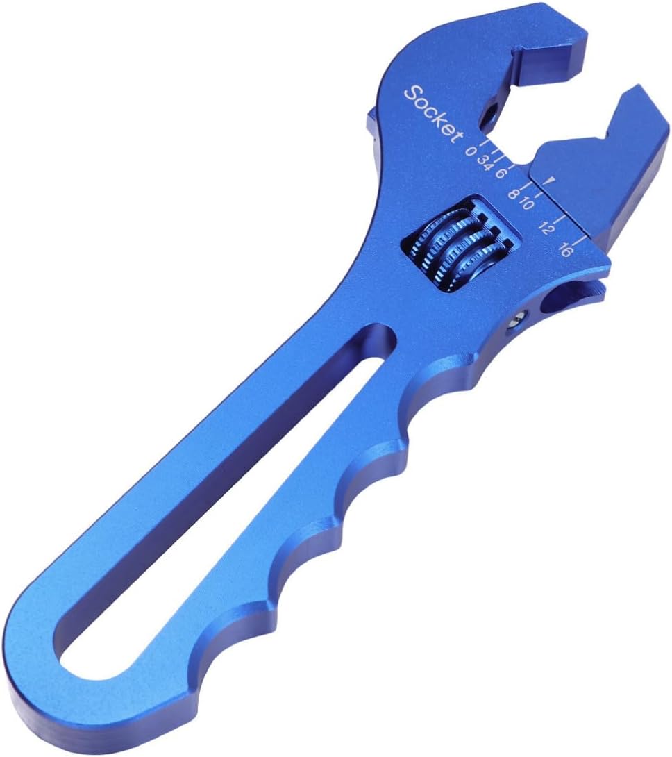 V Wrench for Car Modification Adjustable Aluminum Open Spanner