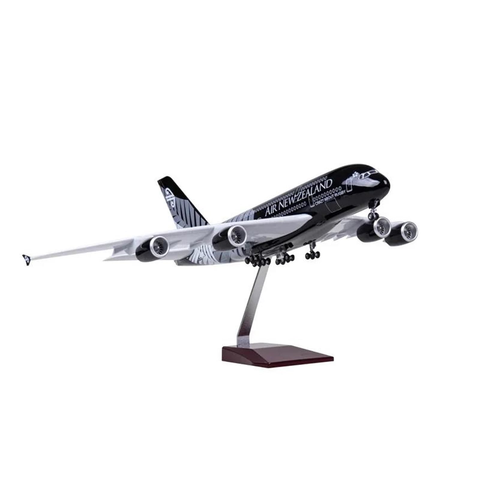 Odlewany metalowy model samolotu w skali 1/160 dla samolotu A380 nowa zelandia odlewane samoloty żywica pasażer lotnictwa cywilnego do zbierania i wyświetlania (bez światła)