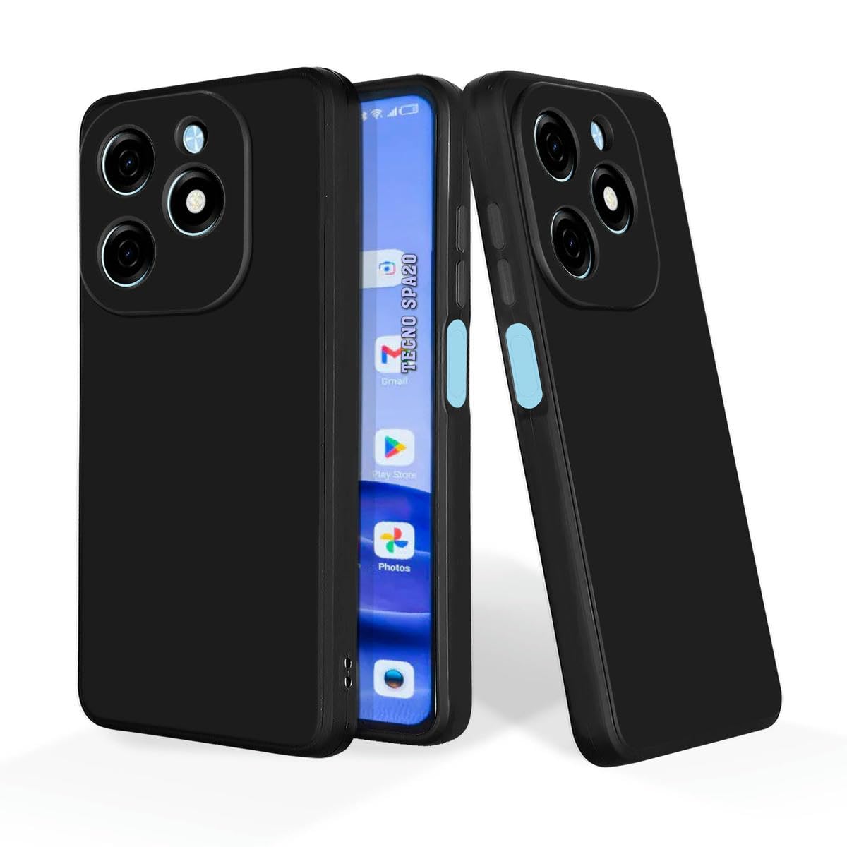 PrintWhiz Soft Silicone Mobile Back Cover Compatible with Tecno Spark 20, Infinix Hot 40I (Plain Black)($BL-TEC-SPA20-000) (B0D4DDT78Z) Amazon Price History, Amazon Price Tracker
