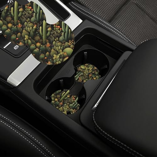 Portavasos de coche universal 2 piezas negro miniatura 1