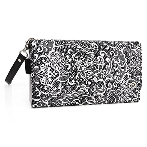 Fashion wallet case multi purpose organizer ( ID holder, coin purse, phone pocket) fits: Samsung Galaxy S5 (D9009D) (S5 LTE-A G901F) (S5 LTE-A G906S)
