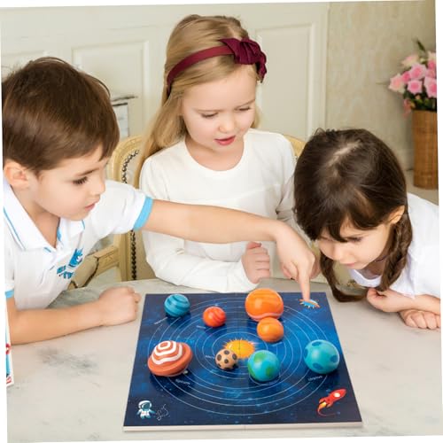 Système Solaire Montessori en bois : jeu éducatif 3D pour enfants dès 36 mois - 2