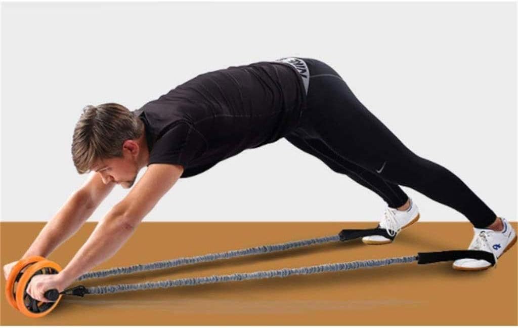 Abdominal Muscle Wheel - Abdomen Exercise Fitness Roller Abdominal Pulley Exercise Abdominal Machine Fitness Equipment