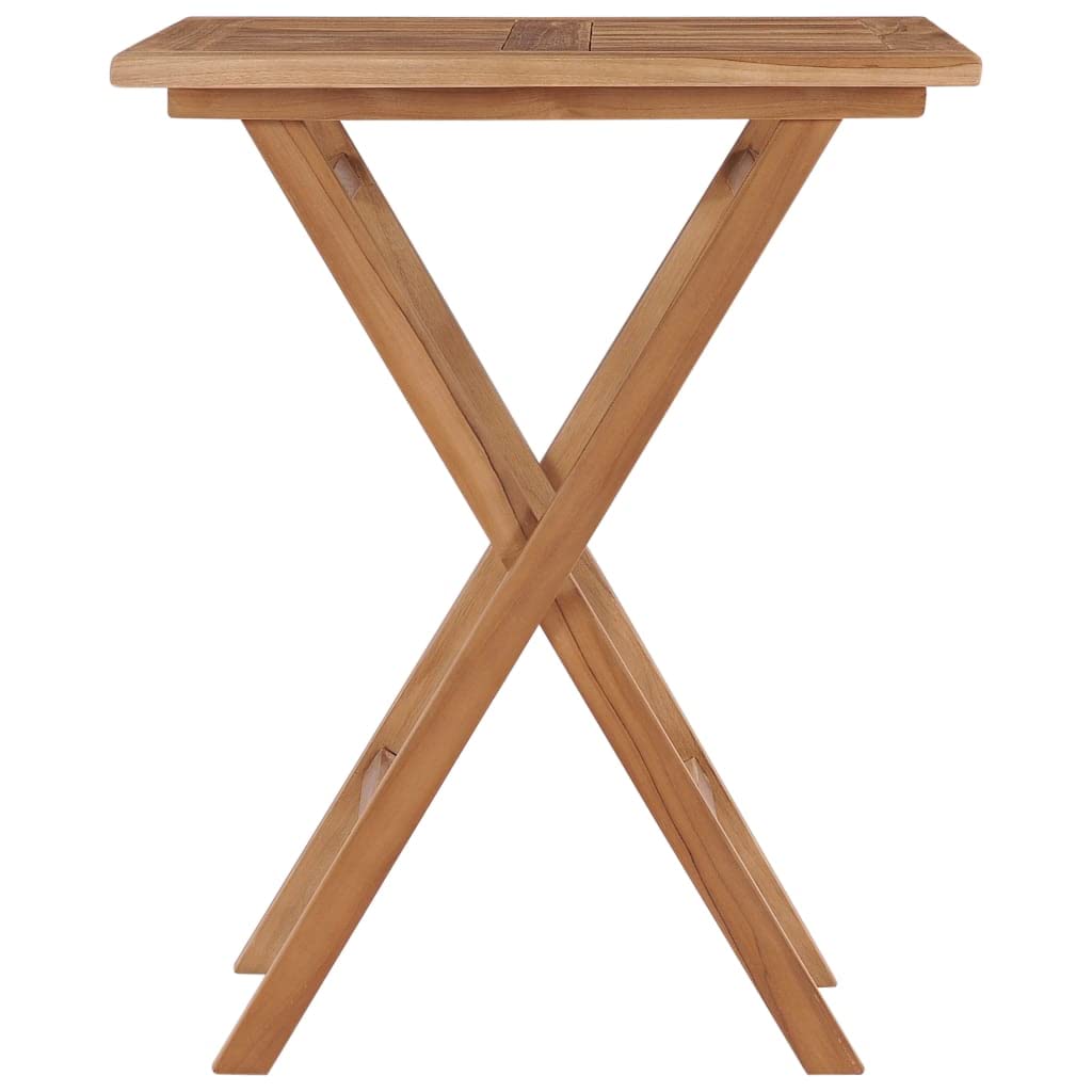 Generico Tavolo da Giardino Pieghevole 60x60x75 cm in Massello di Teak,Mobili,Mobili da Giardino,Tavoli da giardino-48994