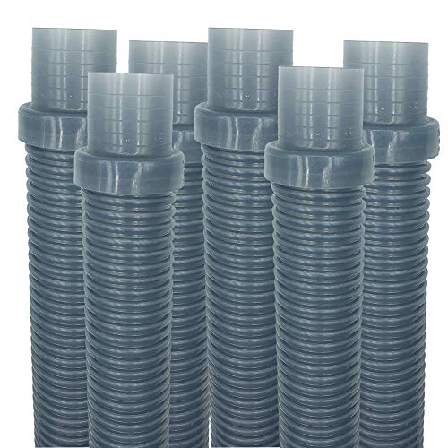 Puri Tech 6 Pack Universal Pool Cleaner Hose 48 Long Translucent Blue Color for Hayward Navigator, Pool Vac Ultra, AquaBug