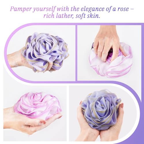 LAYUKI Esponja De Bucha De Banho, Esponja De Bucha De Banho, Esponja De Sabonete Líquido, Esponja De