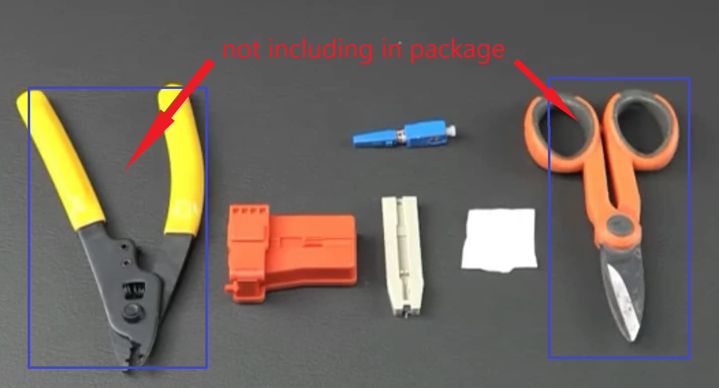 LEITE 20pcs SC MM Fiber Optic Quick Connectors Multimode 50/125um Fiber Mechanical Fast Connectors Adapter for 0.9/900 Micron/2.0/3.0mm multimode Fiber Cable