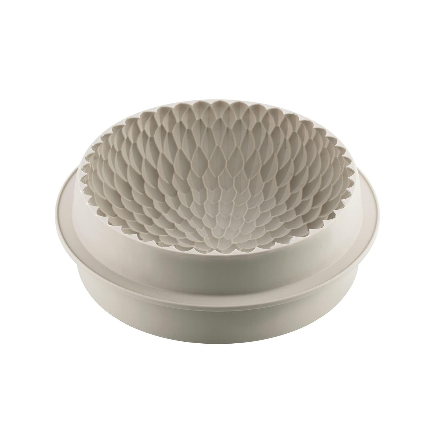 Silikomart | Molde de Silicona para Tarta Moderna HONORÉ, Antiadherente, Juego de 3 Moldes para Postres, Diseño 3D, Ø 195 h 70 mm, Volumen 1600 ml, Fabricado en Italia