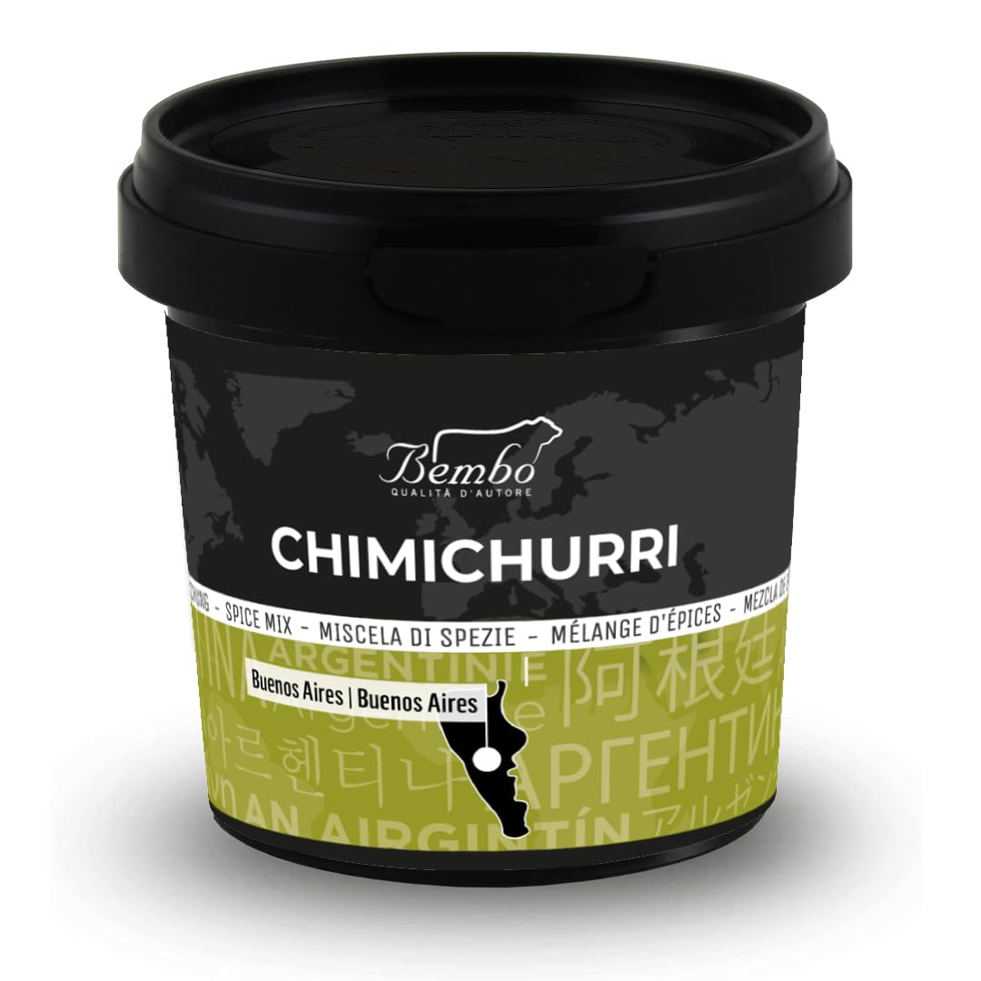 Chimichurri Rub Bembo 300 g - Per Asado, Maminha, Picanha, Pesce e Verdure – Porta il Tuo Barbecue ad un Nuovo Livello - La Miscela Regina del Churrasco - (Chimichurri 300 g)
