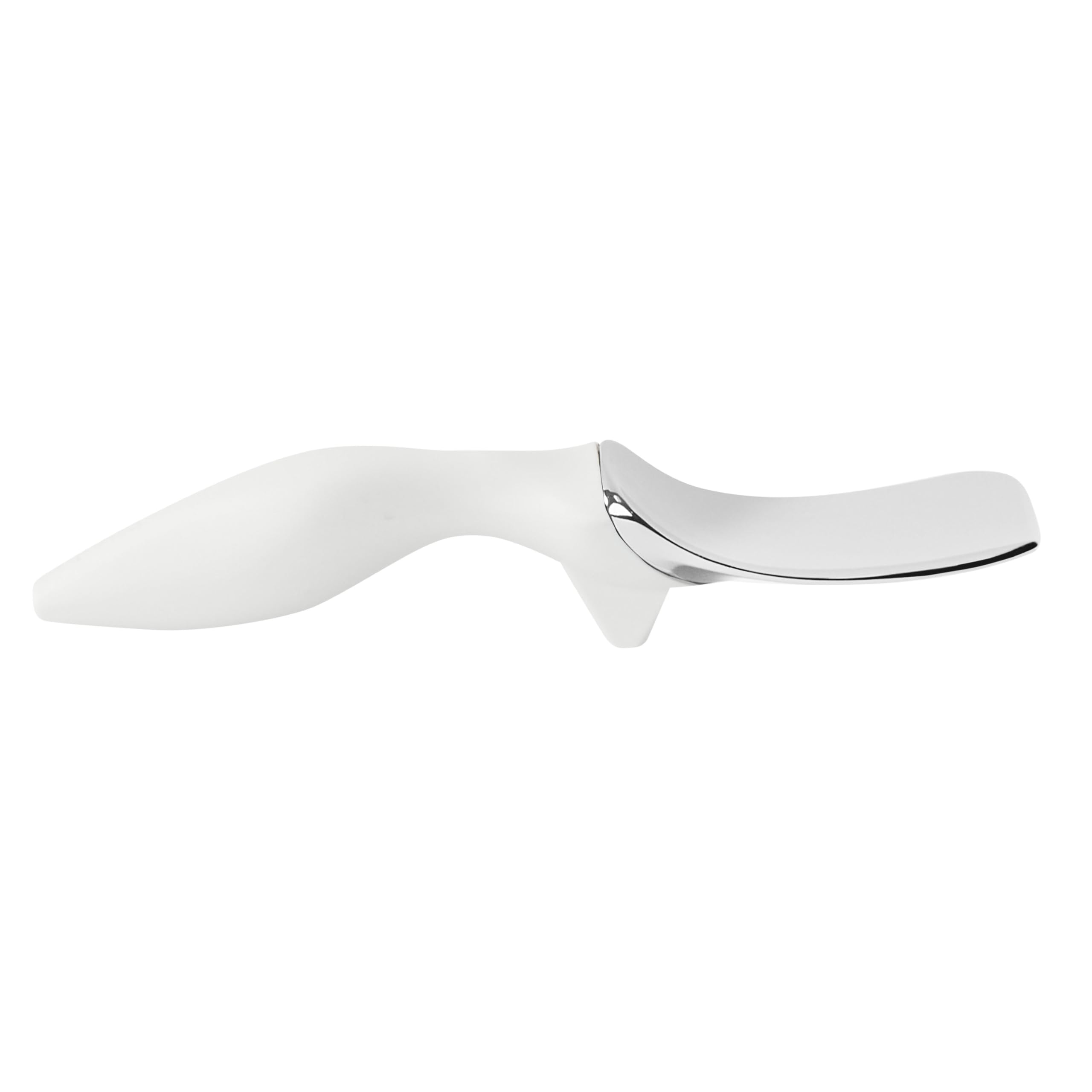 Tovolo Ice Cream Spade Heavy Duty Zinc Alloy Dishwasher Safe Ice Cream Paddle Spade for Shaping Cutting Serving Gelato Sorbet Cookie Dough, Non Slip Ergonomic Handle Ice Cream Spade, White
