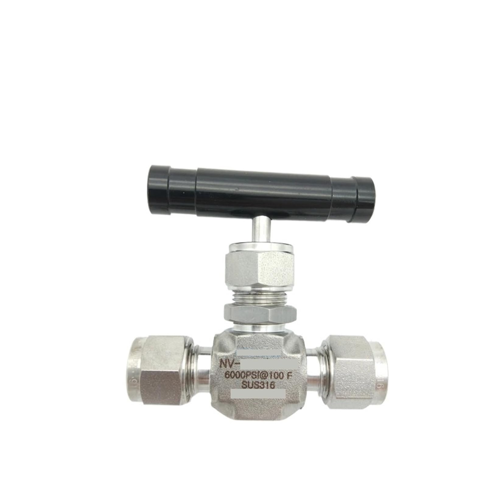 Vanne a aiguille NV 8mm etancheite totale 6000 Psi pour controle de debit