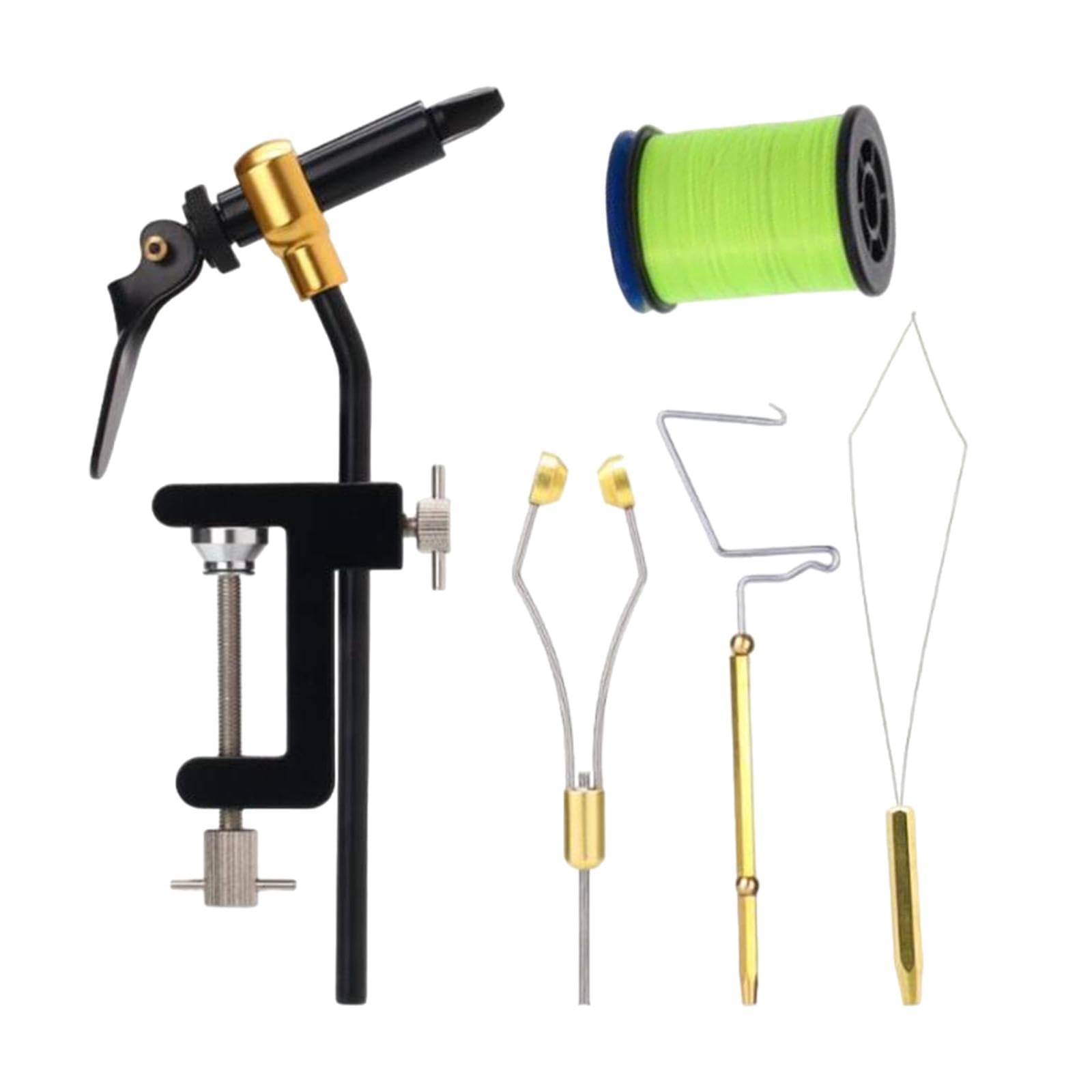 フライタイイングバイスと素材セット Amazon | Generic プロフェッショナルなフライタイイングツールセット