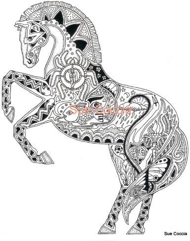 "Horse" Rubber Cling