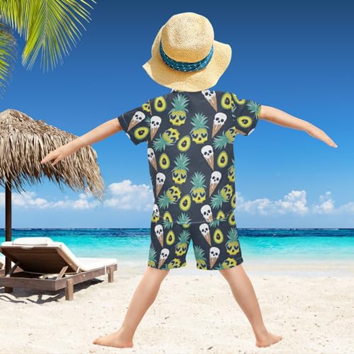 Image of visesunny Boys 2 Pieces T-shirts and Shorts Floral Tops & Shorts Summer Outfits 3-10 Years Clothes