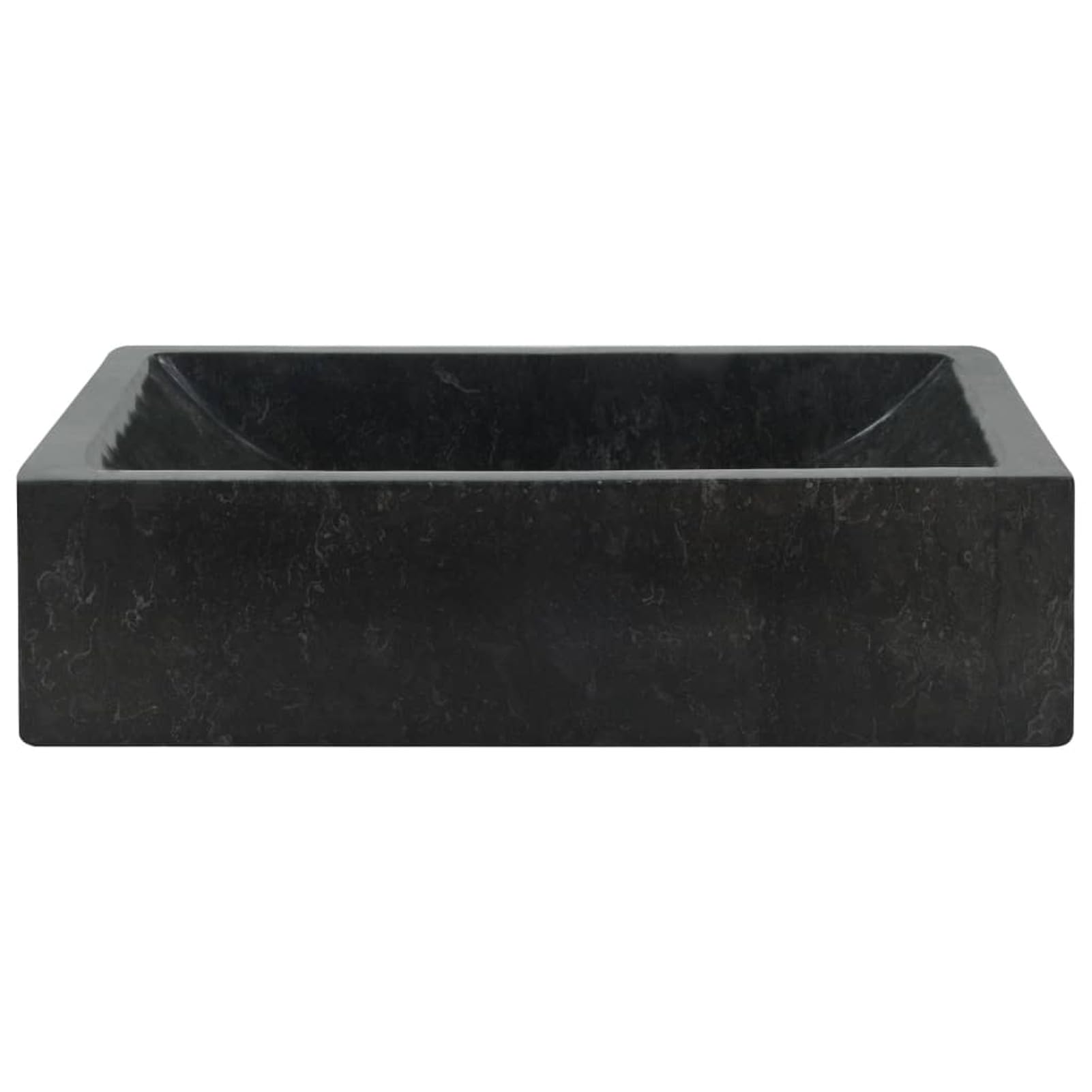 Lavabo de mármol Negro con Brillo 45x30x12 cm Lavado De Bano Lavabo Suspendido