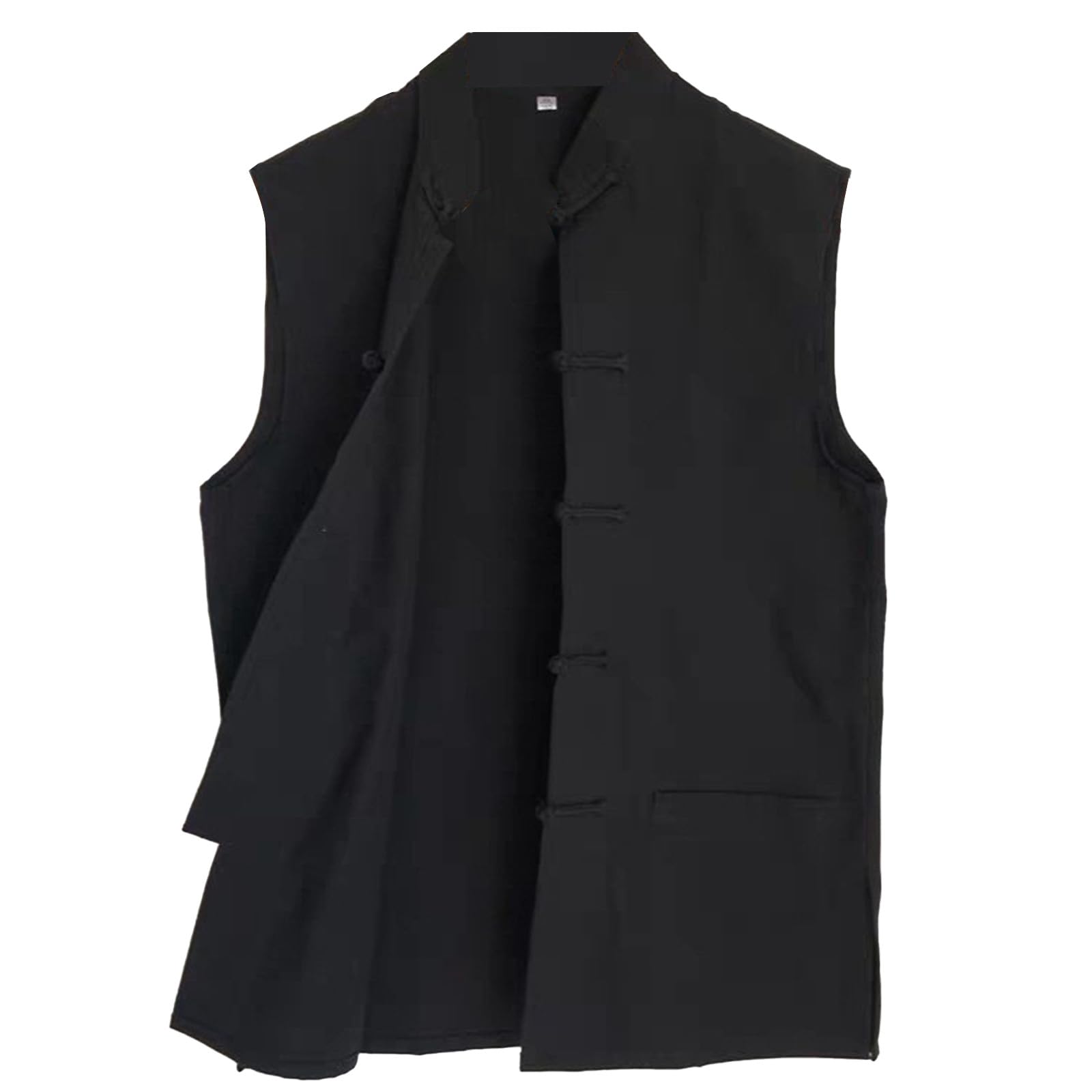 Herren Leinenweste Oversize Moderne Leichte Casual Sportjacke Sleeveless Freizeithemd Regular Fit Einfarbig Casual Button Down Shirt Westen mit Knöpfen Große Größe